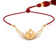 Leafy Swan Designed 18k Gold Necklace on Sale