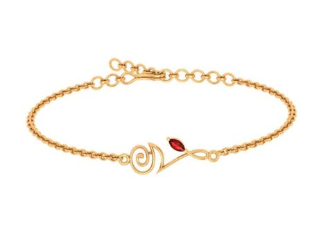 Floral Gold Bracelets Hot on Sale