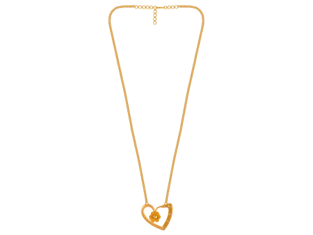 22KT (916) Yellow Gold  Chain Pendant For Women Online