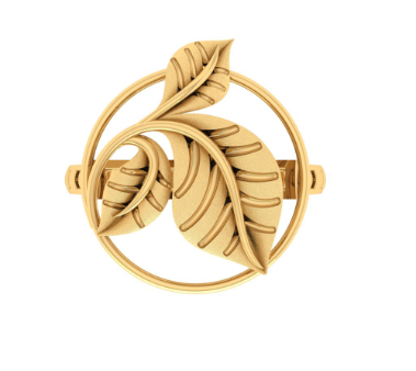 14KT Impeccably Designed Dazzling Gold Ring For Discount