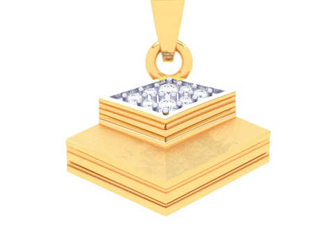 18k Gold & Diamond Pendant In The Shape Of Two Books From P.c Chandra Jewellers Online Hot Sale