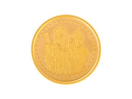 22k (916) 10 Gm Ram-sita Yellow Gold Coin Supply