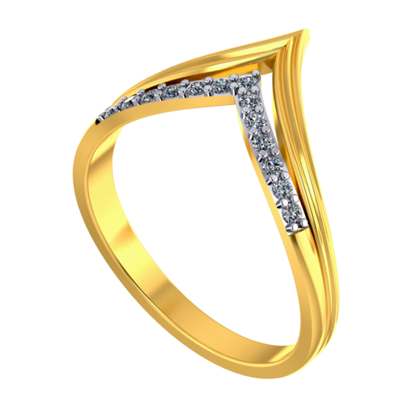 Alluring 18k Gold And Diamond Thumb Ring For Women From Pc Chandra Jewellers Online