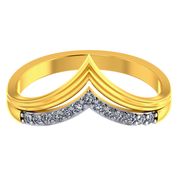 Alluring 18k Gold And Diamond Thumb Ring For Women From Pc Chandra Jewellers Online