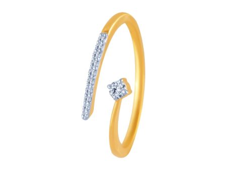 18k (750) Yellow Gold And Diamond Ring For Women Online now