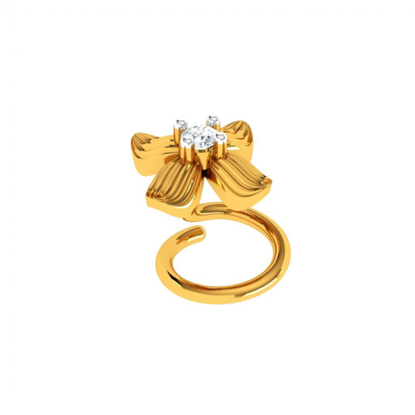 14KT (585) Yellow Gold Nosepin For Women For Discount