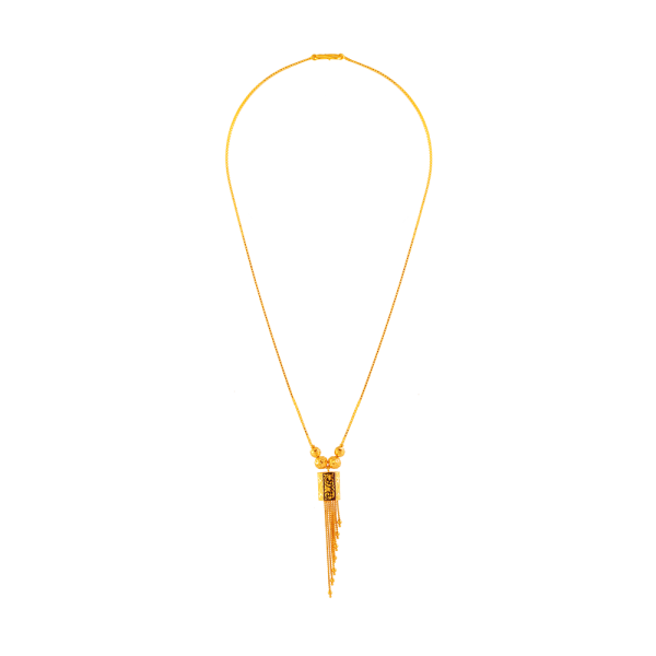 22KT (916) Yellow Gold Chain Pendant For Women Online now