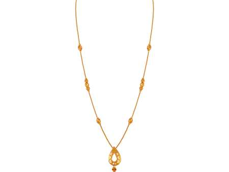 22KT (916) Yellow Gold  Chain Pendant For Women Sale