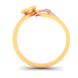 18k Beautiful Diamond Ring With A Yellow Gold Bird From P.c Chandra Jewellers Online Sale