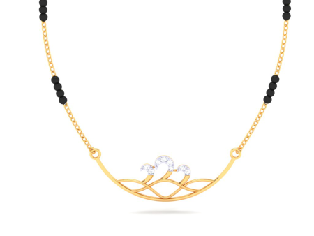 Alluring Statement Diamond And 18k Gold Mangalsutra From P.c Chandra Jewellers Online Hot Sale