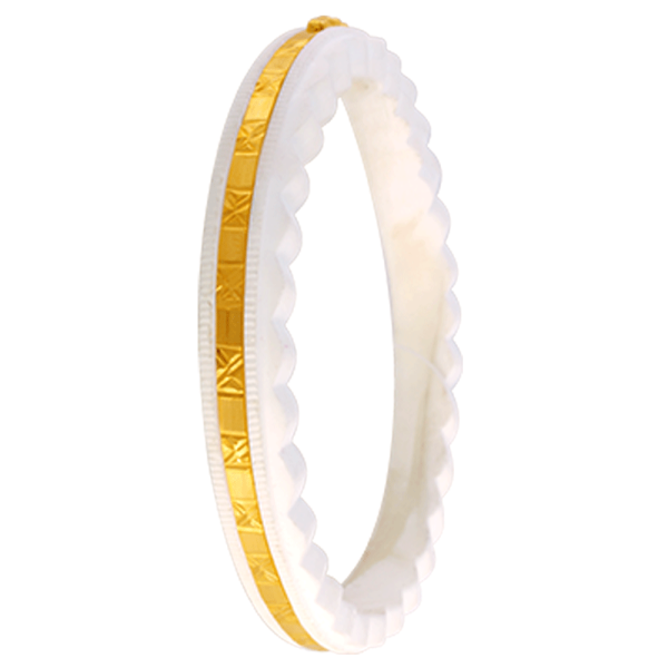 22KT Yellow Gold Sankha Bangle For Women on Sale