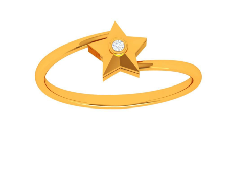 18k Aster With Diamond Shine Ring Fashion