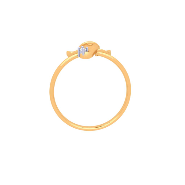 18k Gold Ring Encrusted With A Beautiful Diamond For You Discount