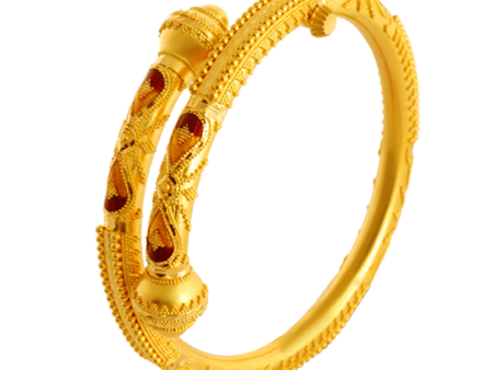 22KT Yellow Gold Bangle For Women Online Sale