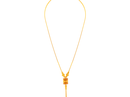 22KT (916) Yellow Gold Chain Pendant For Women Sale