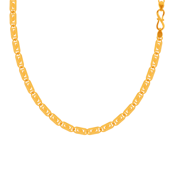 22KT (916) Yellow Gold Chain For Women on Sale