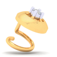 14KT Circle Shape With A Yellow Stone Gold Nosepin From Online Exclusive on Sale