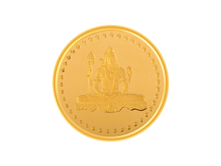 22k (916) 10 Gm Shiv Yellow Gold Coin Sale