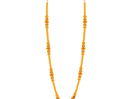 Exquisite 22k Gold Moff Chain With Meenakari Detailing For Sale