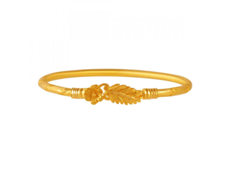 22k Floral Gold Nowa With A Leafy Motif Online Sale