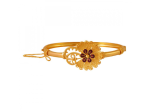 22k Flower Shape Gold Bangle In Meenakari Style Online Sale