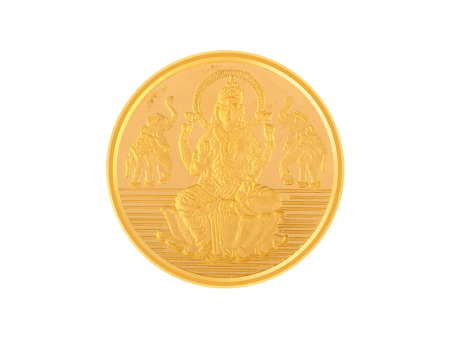 22k (916) 10 Gm Lakshmi Yellow Gold Coin Sale