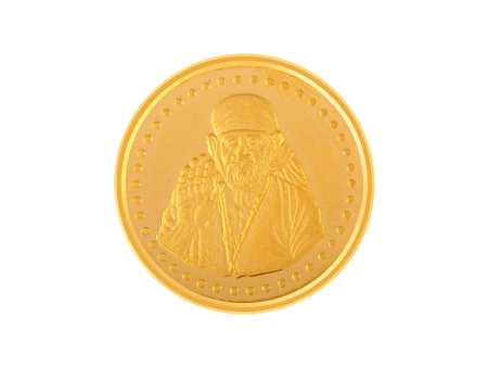 22k (916) 10 Gm Sai Baba Yellow Gold Coin For Cheap