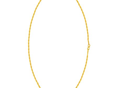 22k Gold Chain With A Sleek Modern Chic Design Online Hot Sale