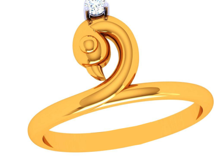 18k Enchanting Swan Diamond Ring Online