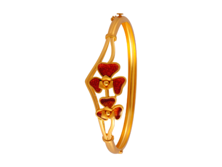 Scarlet Poppy Gold Bangle For Women For Cheap