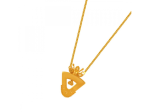 22k Triangular Gold Chain Pendant For Cheap