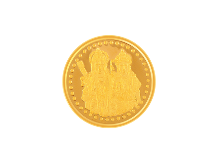 22k (916) 5 Gm Ram-sita Yellow Gold Coin Discount