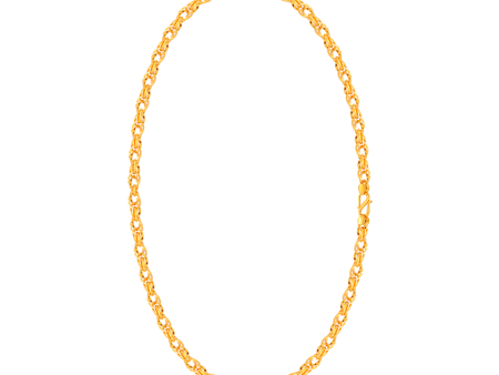 22KT (916) Yellow Gold Chain For Women Fashion