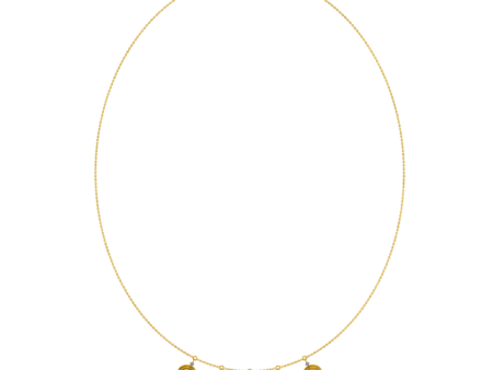 18k Sleek Diamond Gold Necklace Online Hot Sale