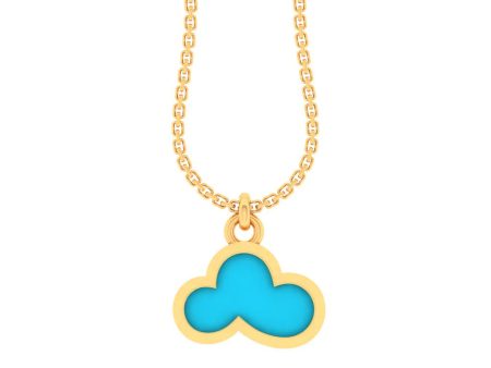 14k Cloud-shaped Gold Smart Watch Charm Discount