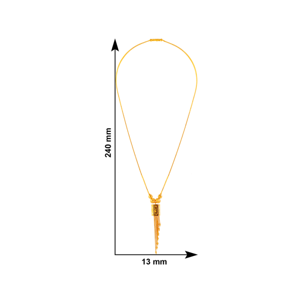 22KT (916) Yellow Gold Chain Pendant For Women Online now