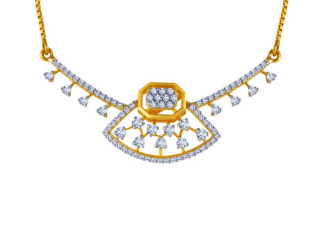 18k Stunning Piece Of Diamond Necklace Sale