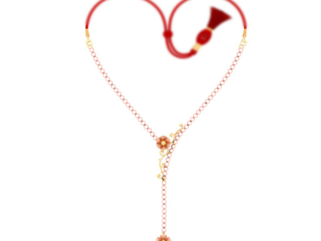 14k Floral Gold Necklace Design For Any Occasion Online