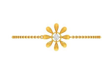 Golden Floret Diamond Bracelet For Discount