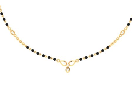 Pc Chandra Presents 18k Sleek Diamond Mangalsutra For Women For Sale