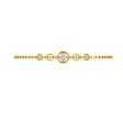 Circular Gold And Diamond Bracelet Supply