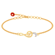 14KT Musical Note With Evil Eye Gold Bracelet From Amazea Collection Discount