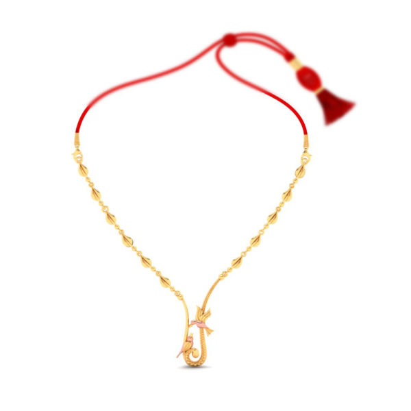 14k Intricately Crafted Gold Necklace Design For Sale