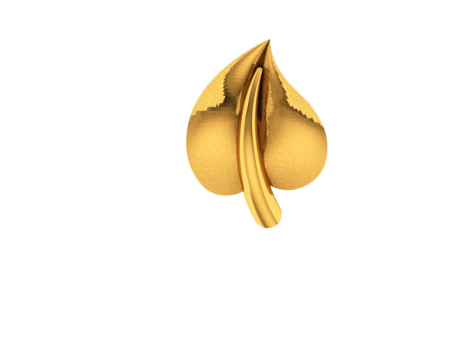 18KT Gold Leaf Nose Stud Supply