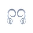 14k (585) White Gold And Diamond Stud Earrings For Women Online Sale