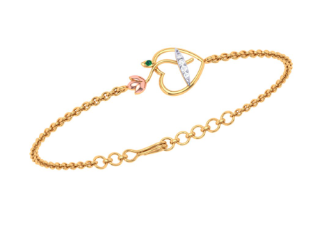 Pure Heart Gold & Diamond Bracelet Hot on Sale