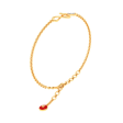 14KT Musical Note With Evil Eye Gold Bracelet From Amazea Collection Discount