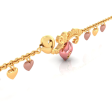 14k Gold Regal Pink Bracelet on Sale