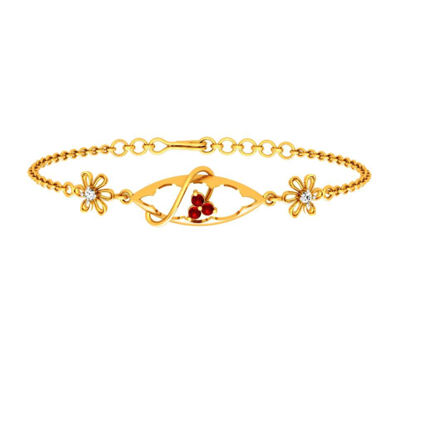 Chained Gold Diamond Bracelet Online