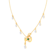 14k Aquarius Themed Gold Gorgeous Necklace From Amazea Collection Supply